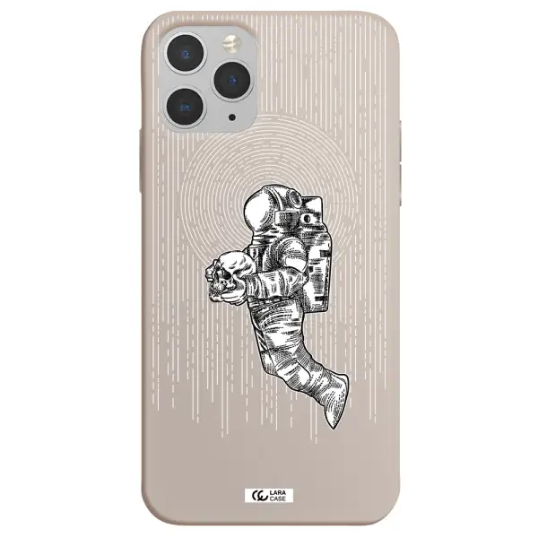 Astronaut Holding A Skull Apple iPhone 11 pro max Silicone Stone Case
