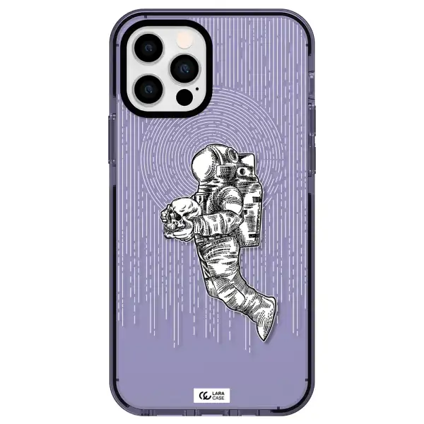 Astronaut Holding A Skull Apple iPhone 12 pro impact Lilac Case