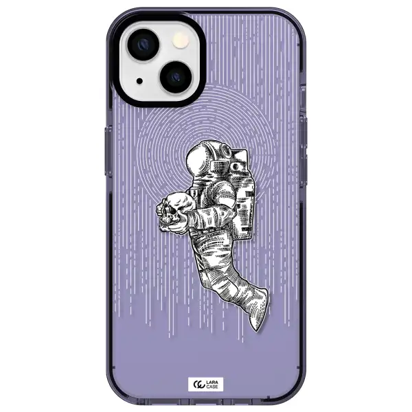 Astronaut Holding A Skull Apple iPhone 13 impact Lilac Case