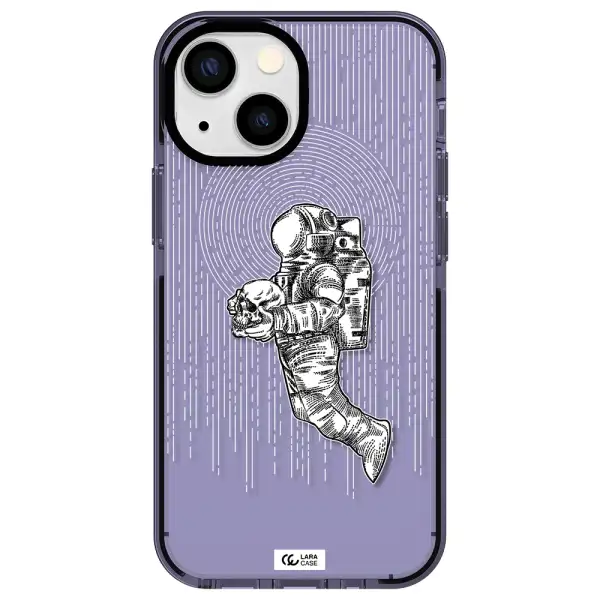 Astronaut Holding A Skull Apple iPhone 13 mini impact Lilac Case