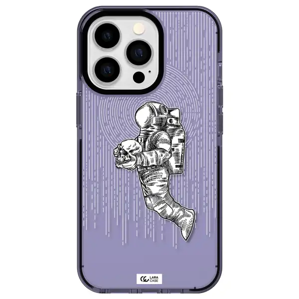 Astronaut Holding A Skull Apple iPhone 13 Pro impact Lilac Case