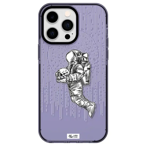 Astronaut Holding A Skull Apple iPhone 15 Pro Max impact Lilac Case