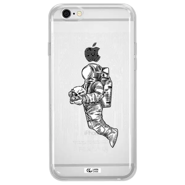 Astronaut Holding A Skull Apple iPhone 6 plus Clear TPU Case