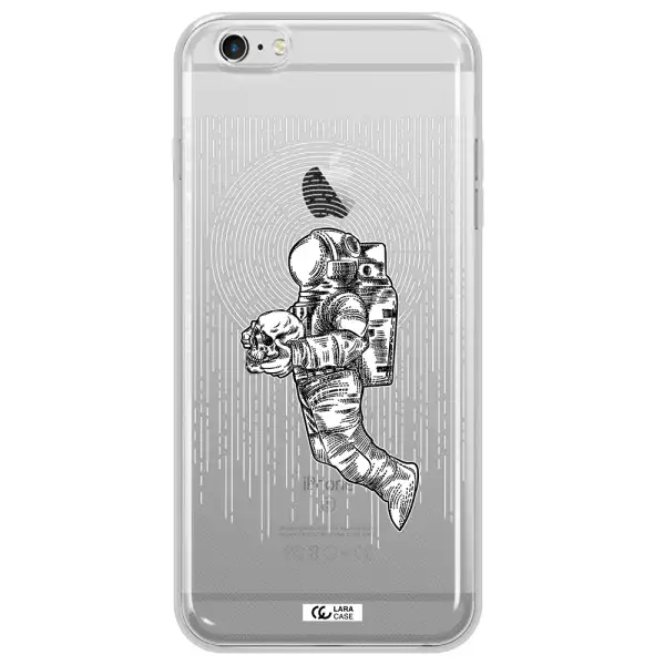 Astronaut Holding A Skull Apple iPhone 6S Clear TPU Case