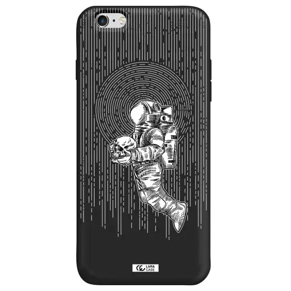 Astronaut Holding A Skull Apple iPhone 6S Silicone black Case
