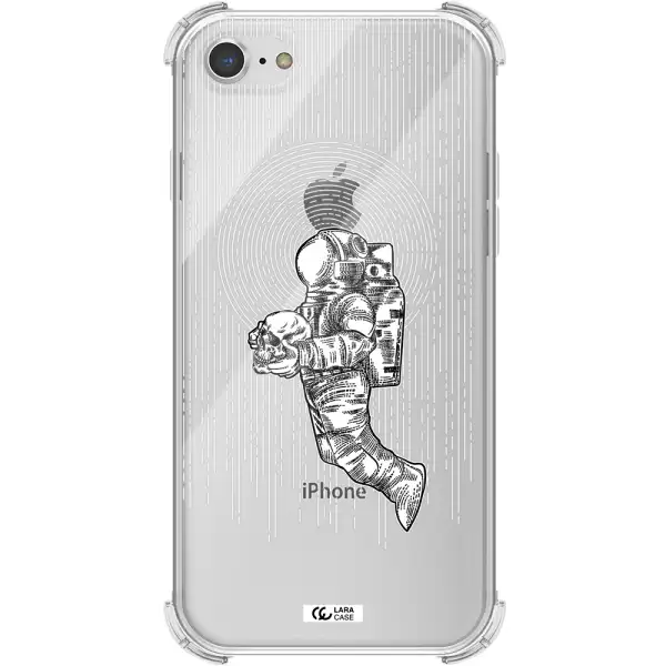 Astronaut Holding A Skull Apple iPhone 7 Clear PC Case