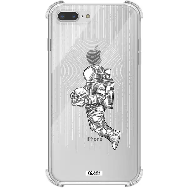 Astronaut Holding A Skull Apple iPhone 7 plus Clear PC Case