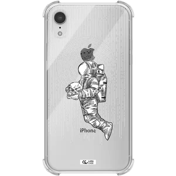 Astronaut Holding A Skull Apple iPhone XR Clear PC Case