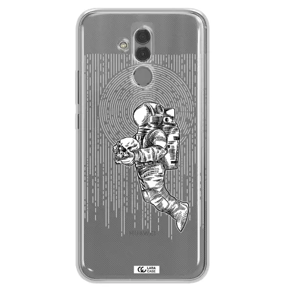 Astronaut Holding A Skull Huawei Mate 20 Lite Clear TPU Case