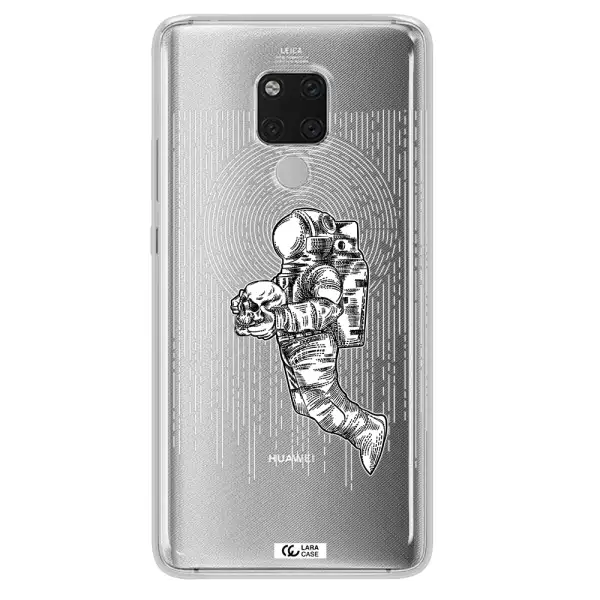 Astronaut Holding A Skull Huawei Mate 20X Clear TPU Case