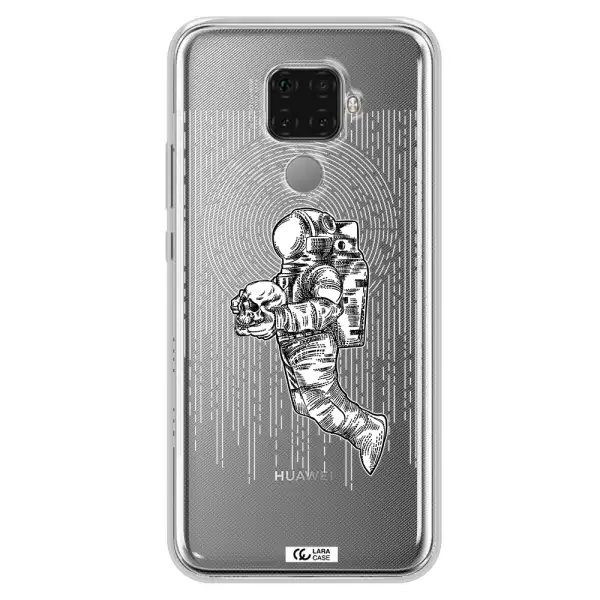 Astronaut Holding A Skull Huawei Mate 30 Lite Clear TPU Case