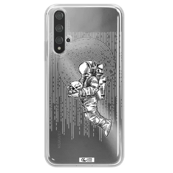 Astronaut Holding A Skull Huawei Nova 5t Clear TPU Case