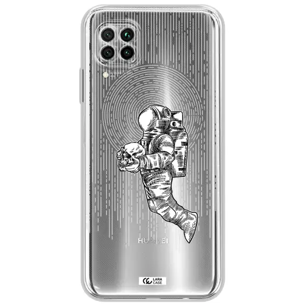 Astronaut Holding A Skull Huawei Nova 7I Clear Tpu Case
