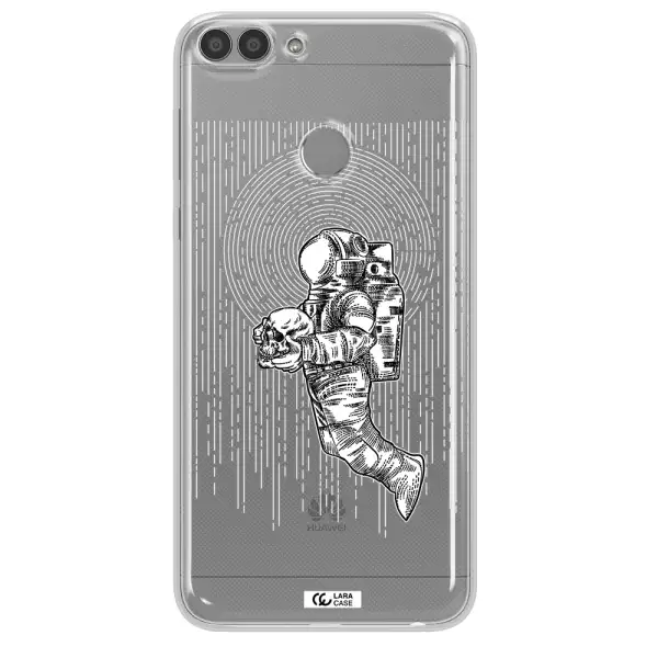 Astronaut Holding A Skull Huawei P Smart 2017 Clear TPU Case