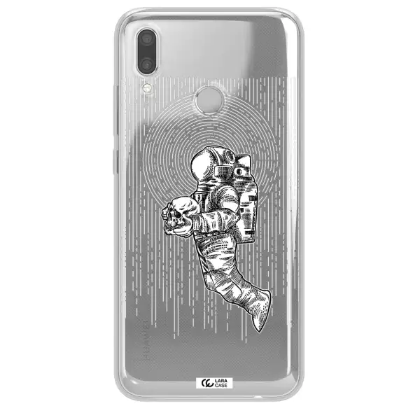 Astronaut Holding A Skull Huawei P Smart 2019 Clear TPU Case