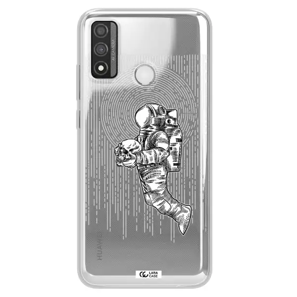 Astronaut Holding A Skull Huawei P Smart 2020 Clear TPU Case