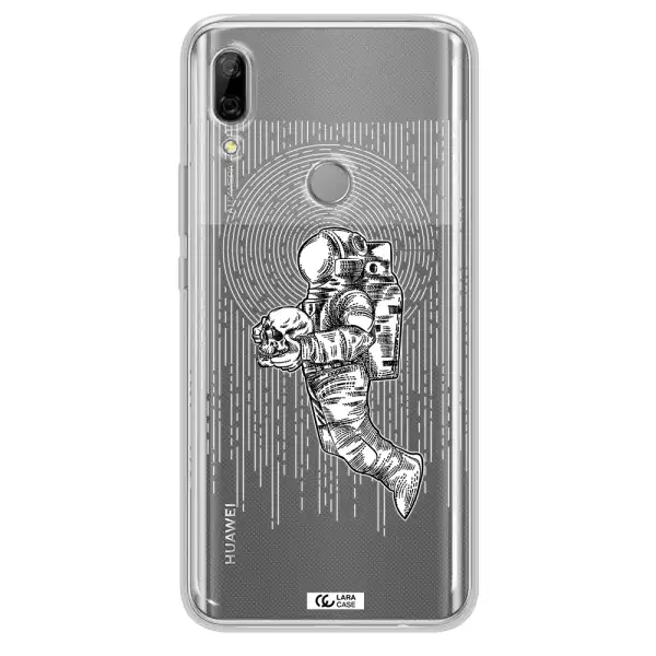 Astronaut Holding A Skull Huawei P Smart Z Clear TPU Case