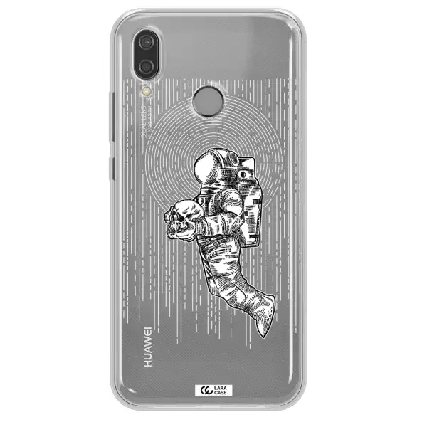 Astronaut Holding A Skull Huawei P20 Lite Clear TPU Case