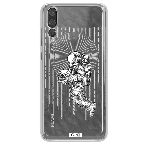 Astronaut Holding A Skull Huawei P20 Pro Clear TPU Case