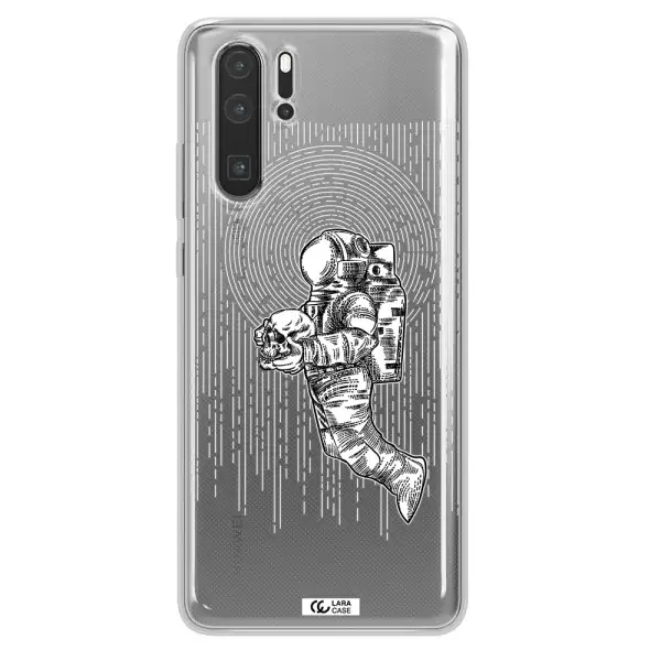 Astronaut Holding A Skull Huawei P30 Pro Clear TPU Case