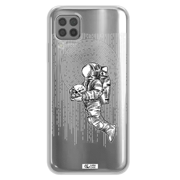 Astronaut Holding A Skull Huawei P40 Lite Clear TPU Case