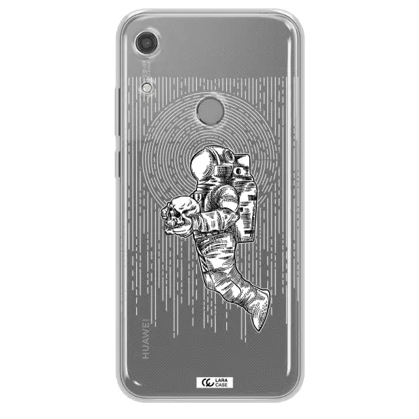 Astronaut Holding A Skull Huawei Y6S Clear TPU Case