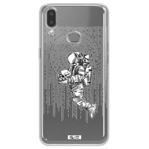 Astronaut Holding A Skull Samsung A10S Clear TPU Case