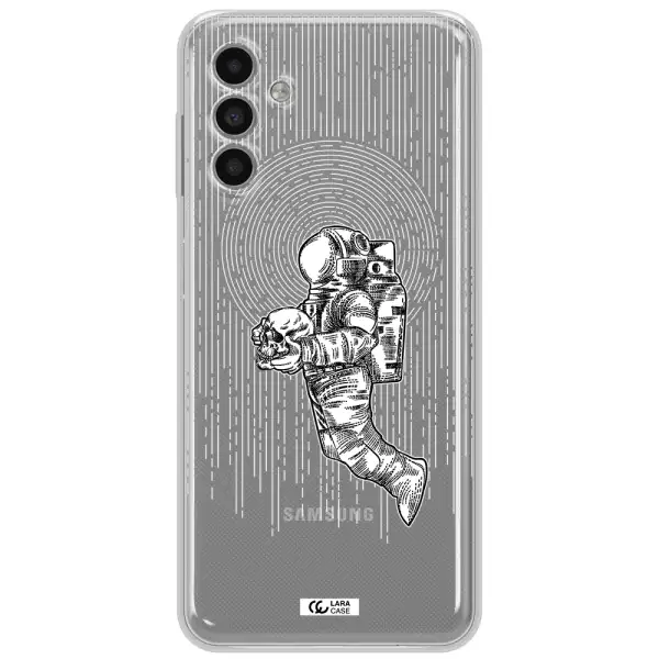 Astronaut Holding A Skull Samsung A13 5G Clear Tpu Case