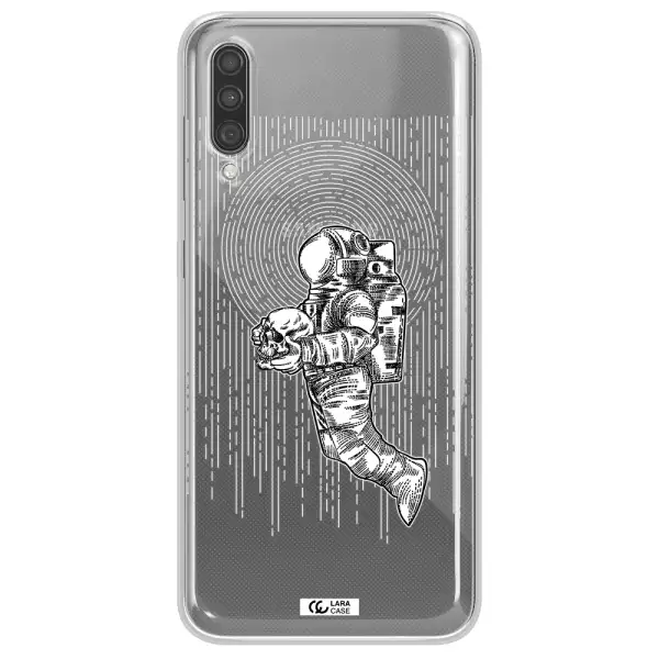 Astronaut Holding A Skull Samsung A30S Clear TPU Case