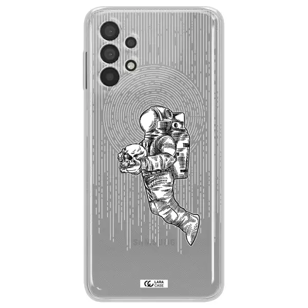 Astronaut Holding A Skull Samsung A32 4G Clear Tpu Case