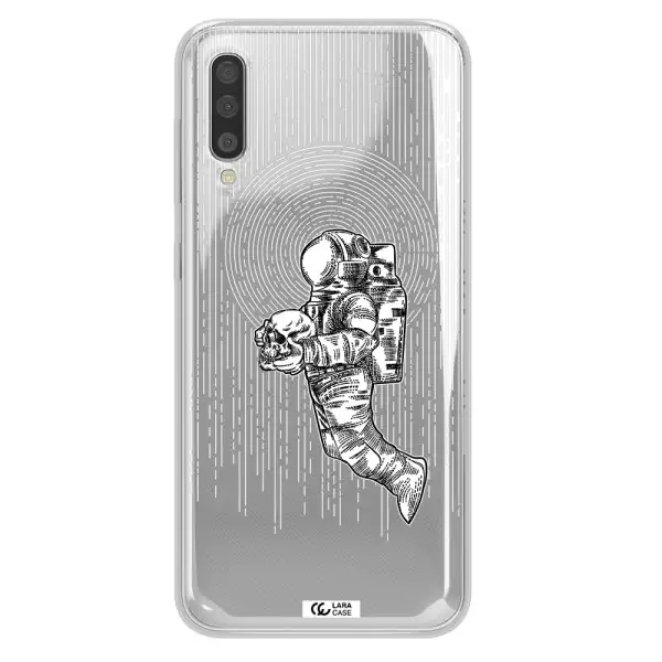 Astronaut Holding A Skull Samsung A50S Clear Tpu Case