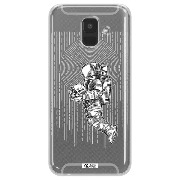 Astronaut Holding A Skull Samsung A6 Clear TPU Case