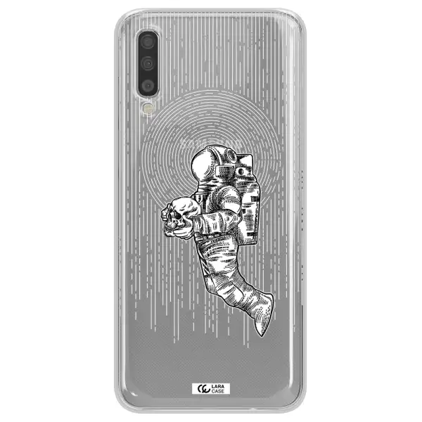 Astronaut Holding A Skull Samsung A70S Clear Tpu Case