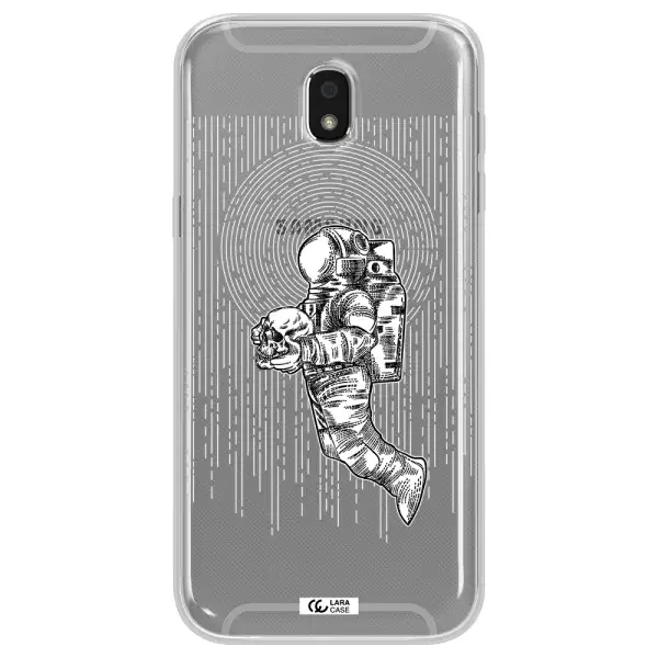 Astronaut Holding A Skull Samsung J5 2017 Clear TPU Case