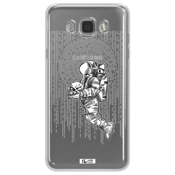 Astronaut Holding A Skull Samsung J7 2016 Clear TPU Case