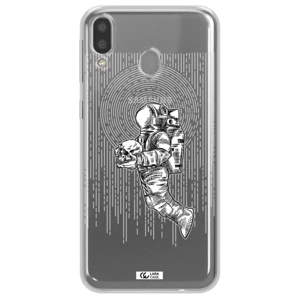 Astronaut Holding A Skull Samsung M20 Clear TPU Case