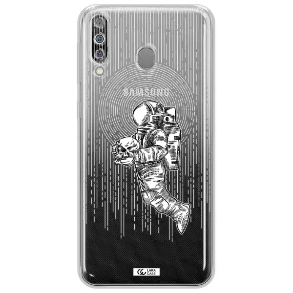 Astronaut Holding A Skull Samsung M30 Clear TPU Case