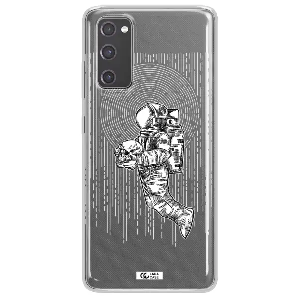 Astronaut Holding A Skull Samsung S20 Fe Clear TPU Case