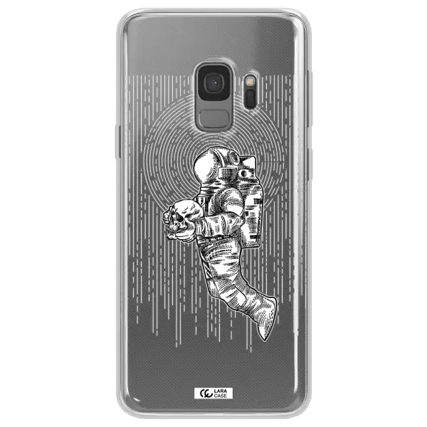 Astronaut Holding A Skull Samsung S9 Clear TPU Case