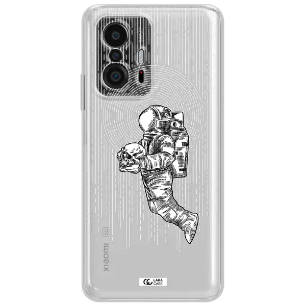 Astronaut Holding A Skull Xiaomi 11T Clear Tpu Case