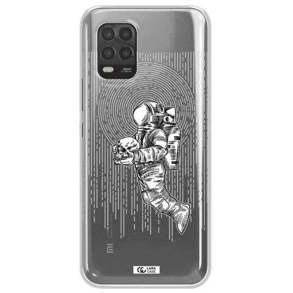 Astronaut Holding A Skull Xiaomi Mi 10 Lite Clear TPU Case