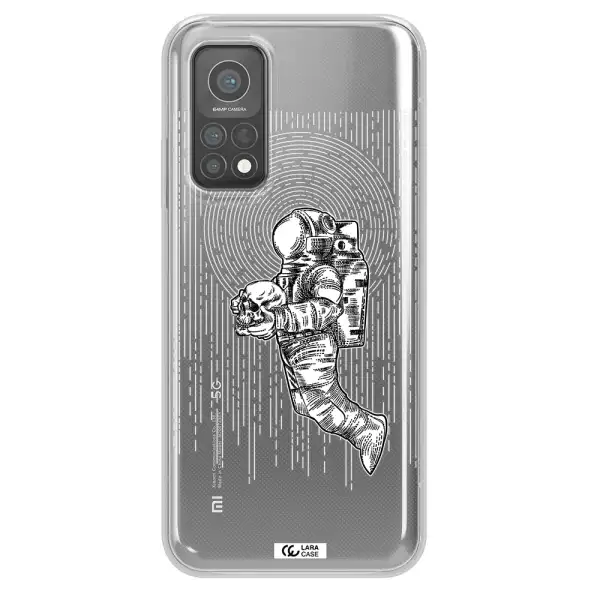 Astronaut Holding A Skull Xiaomi Mi 10 T Pro Clear TPU Case
