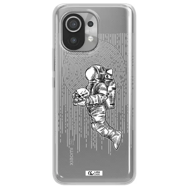 Astronaut Holding A Skull Xiaomi Mi 11 Clear TPU Case