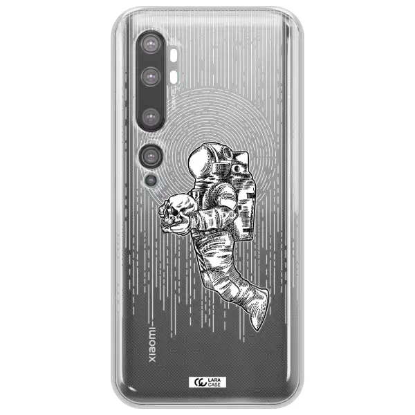 Astronaut Holding A Skull Xiaomi Mi Note 10 Clear TPU Case
