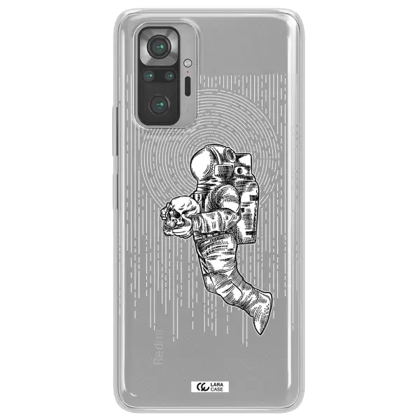 Astronaut Holding A Skull Xiaomi Note 10 Pro Clear TPU Case