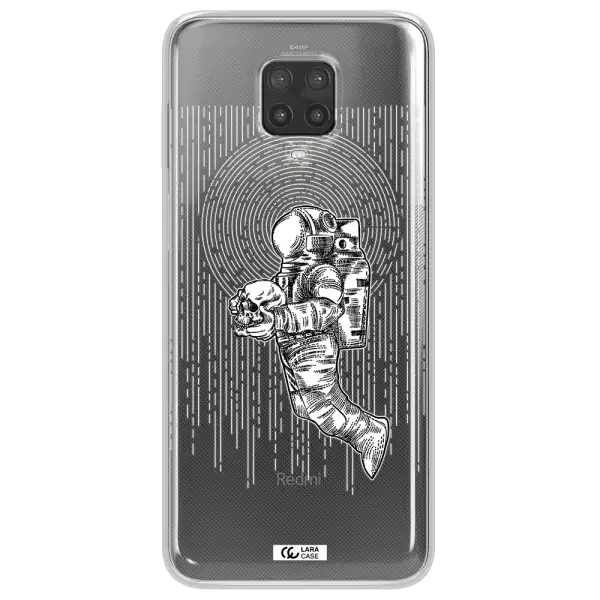 Astronaut Holding A Skull Xiaomi Note 9 Pro Clear TPU Case