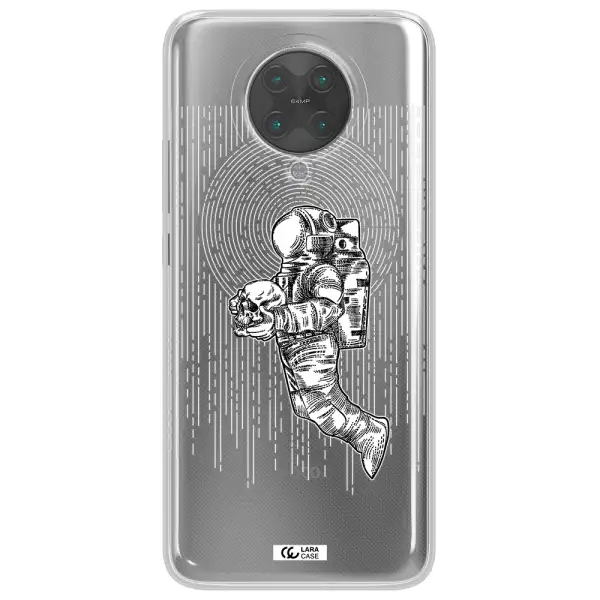 Astronaut Holding A Skull Xiaomi Poco F2 Pro Clear TPU Case