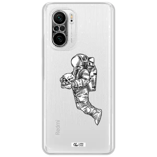 Astronaut Holding A Skull Xiaomi Poco F3 Clear Tpu Case
