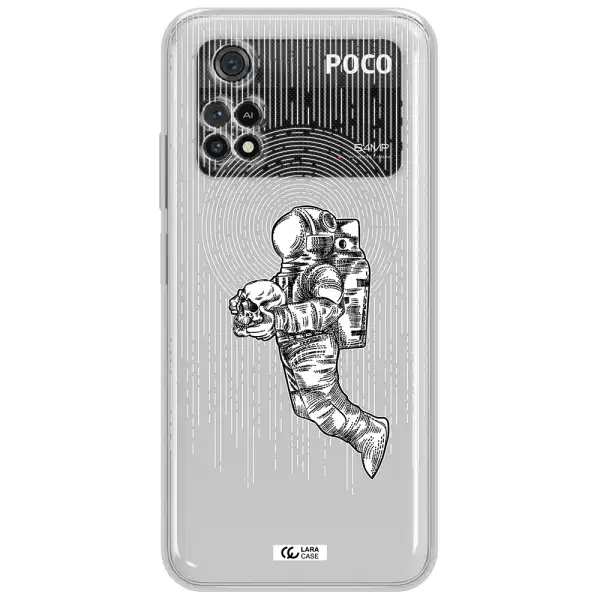 Astronaut Holding A Skull Xiaomi Poco M4 Pro 4G Clear Tpu Case