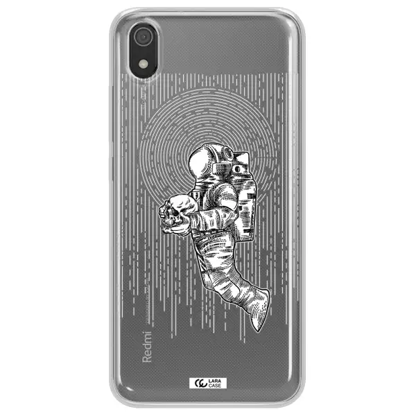 Astronaut Holding A Skull Xiaomi Redmi 7A Clear TPU Case